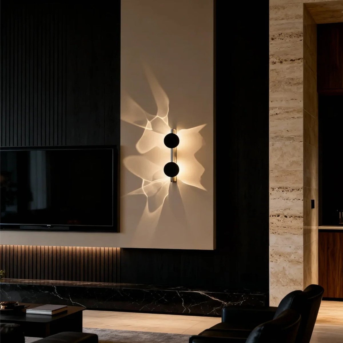 Sculptural Backlit Halo Glow Wall Light