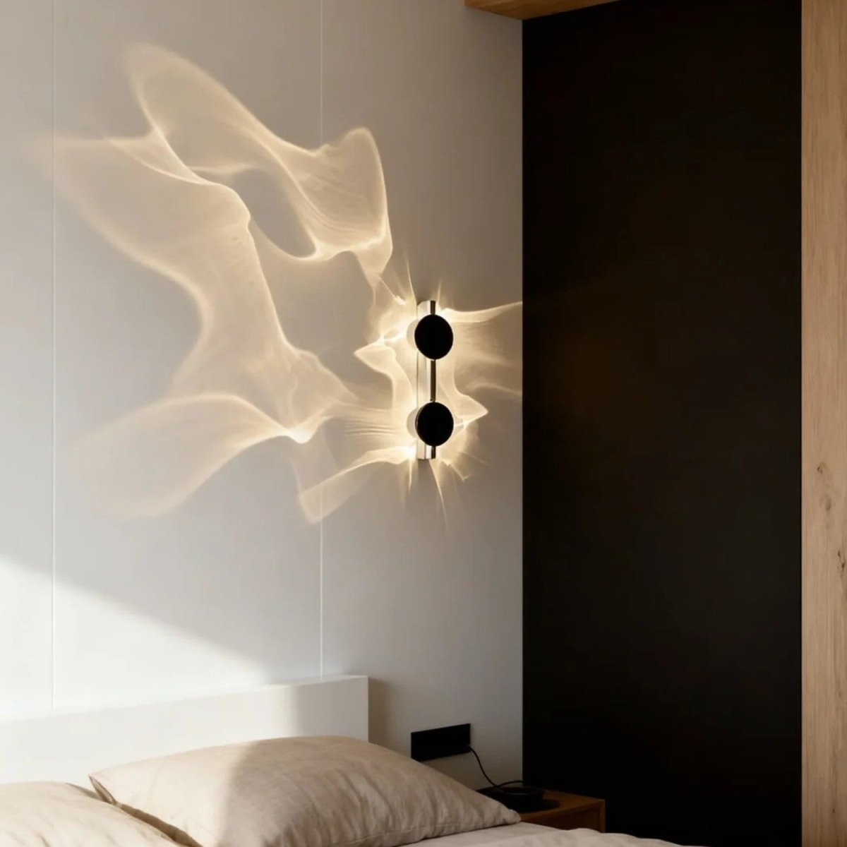 Sculptural Backlit Halo Glow Wall Light