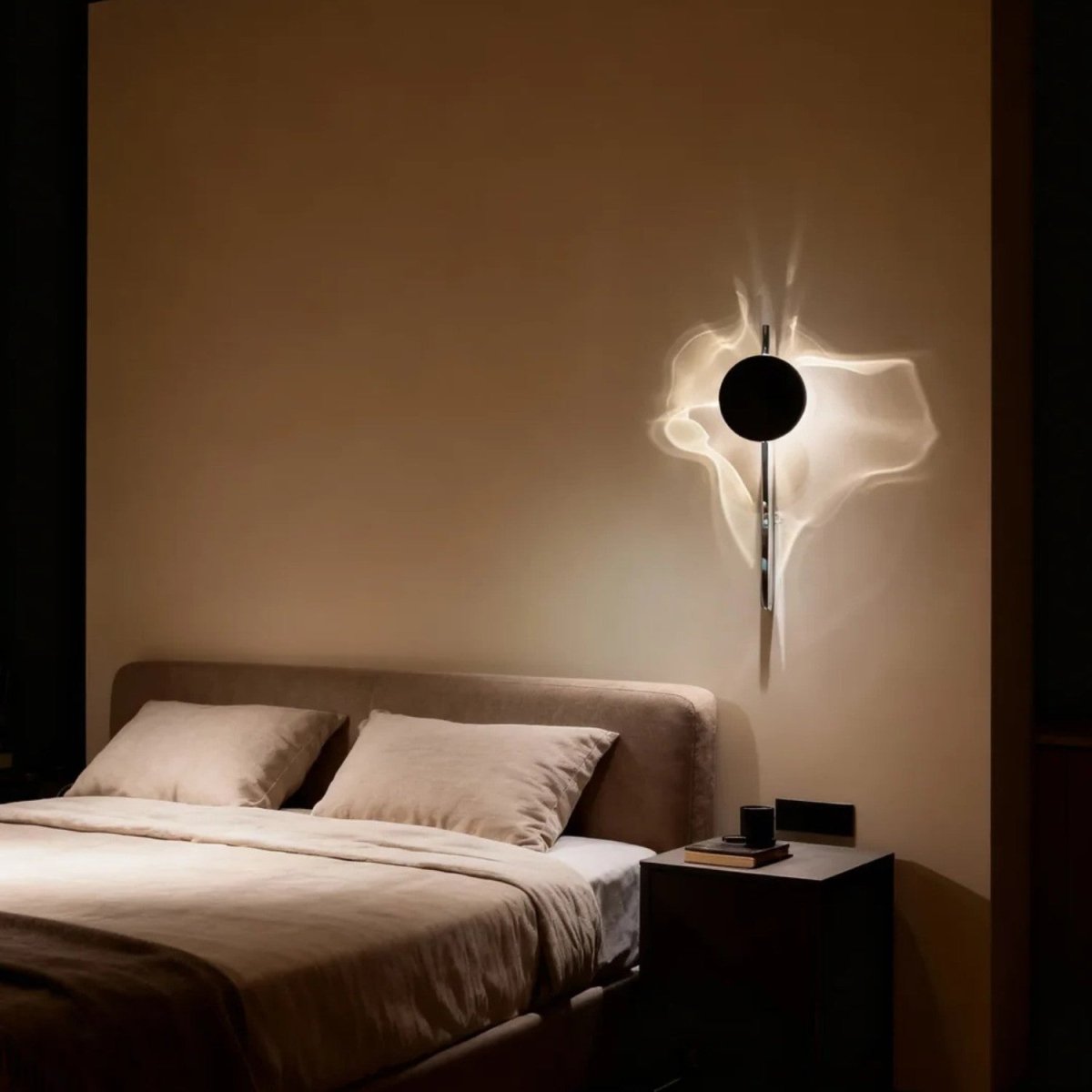 Sculptural Backlit Halo Glow Wall Light