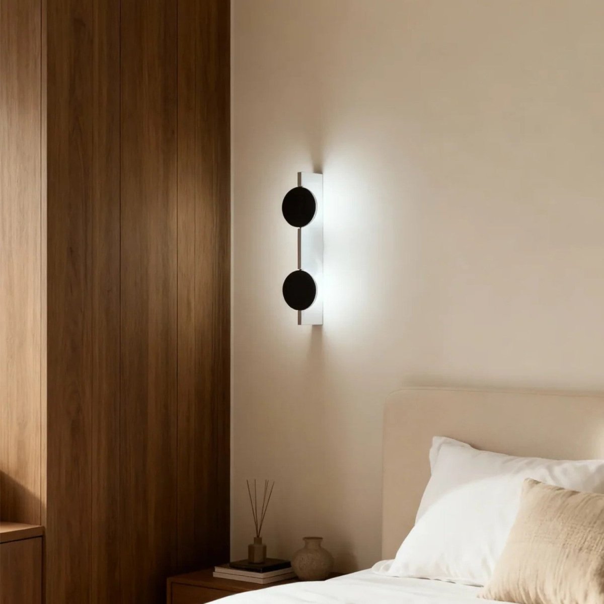 Sculptural Backlit Halo Glow Wall Light