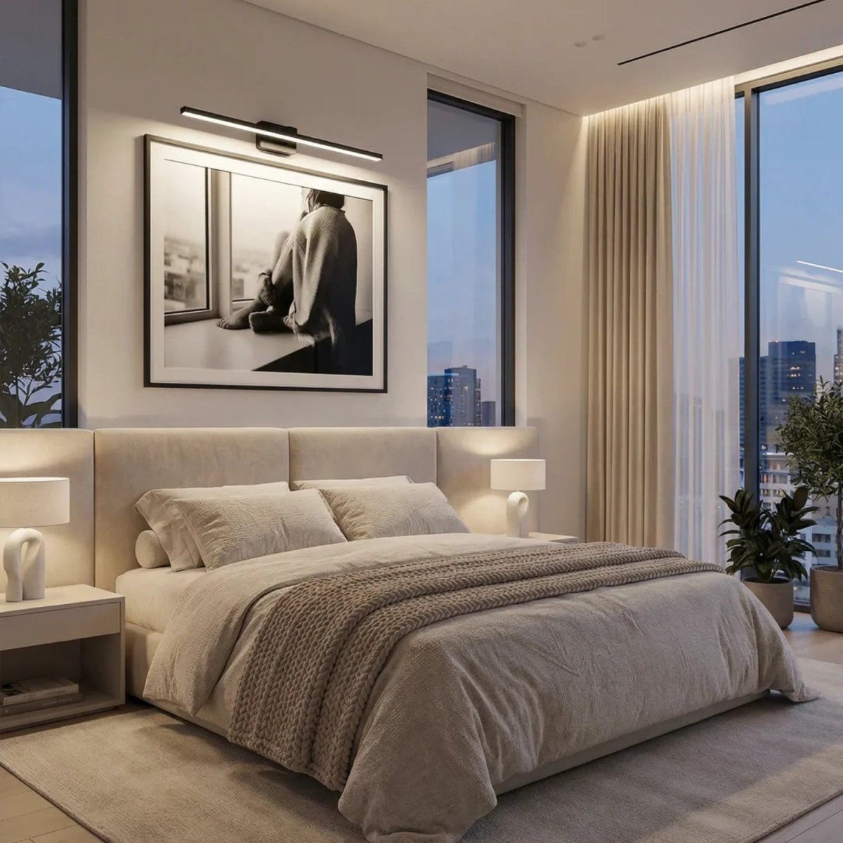Sleek Iron LED Wall Picture Light
