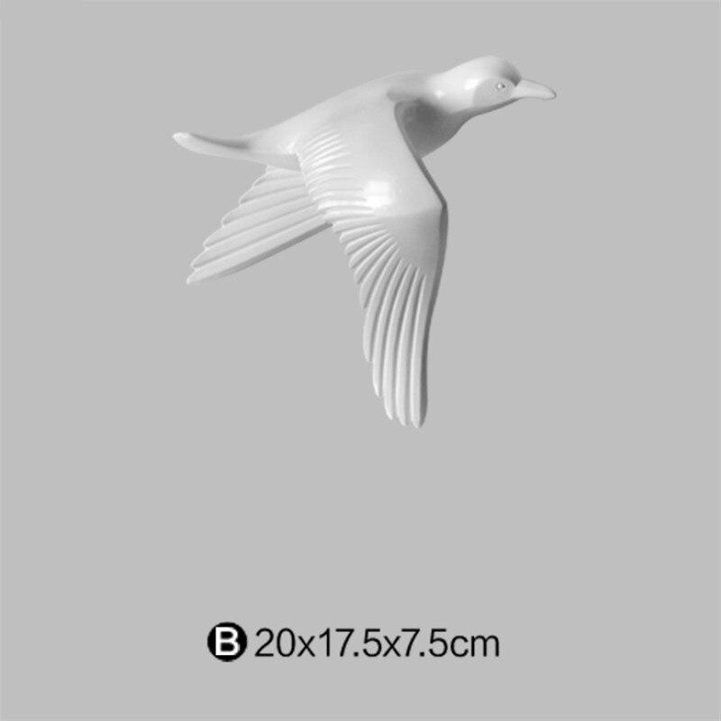 Laser-Engraved Seagull Wall Decoration in Resin