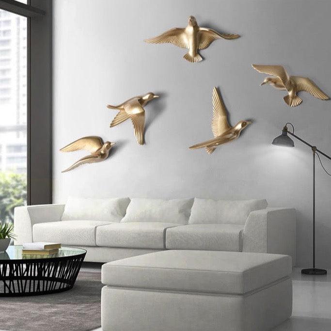 Laser-Engraved Seagull Wall Art Decor