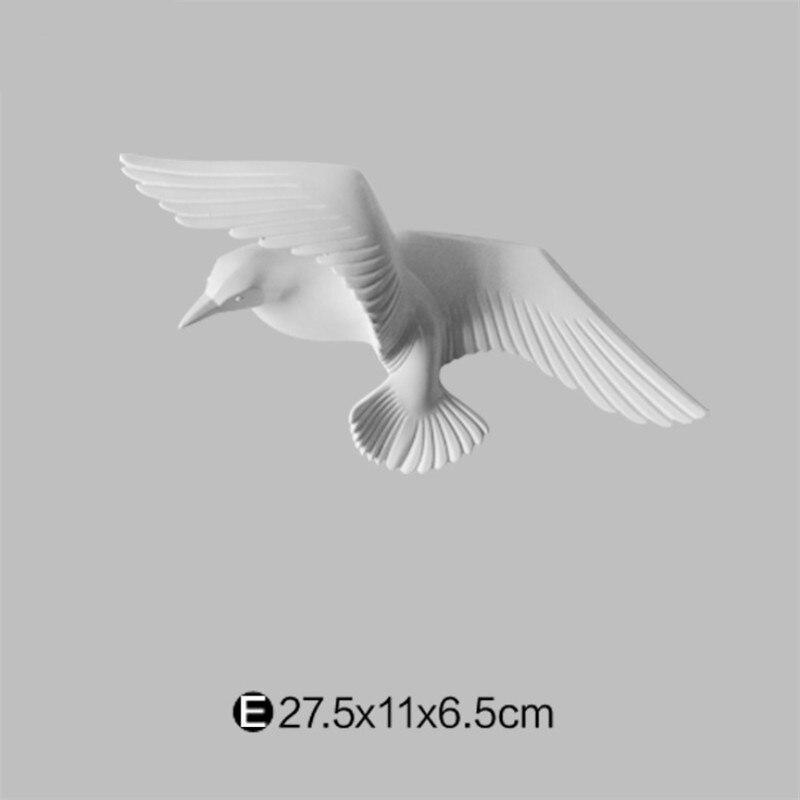 Laser-Engraved Seagull Wall Decoration in Resin