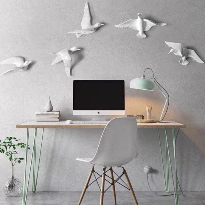 Laser-Engraved Seagull Wall Art Decor
