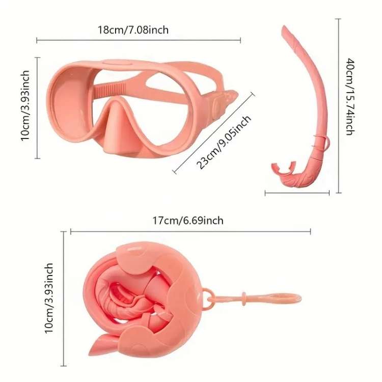 180° View Snorkel Mask with Anti-Fog System
