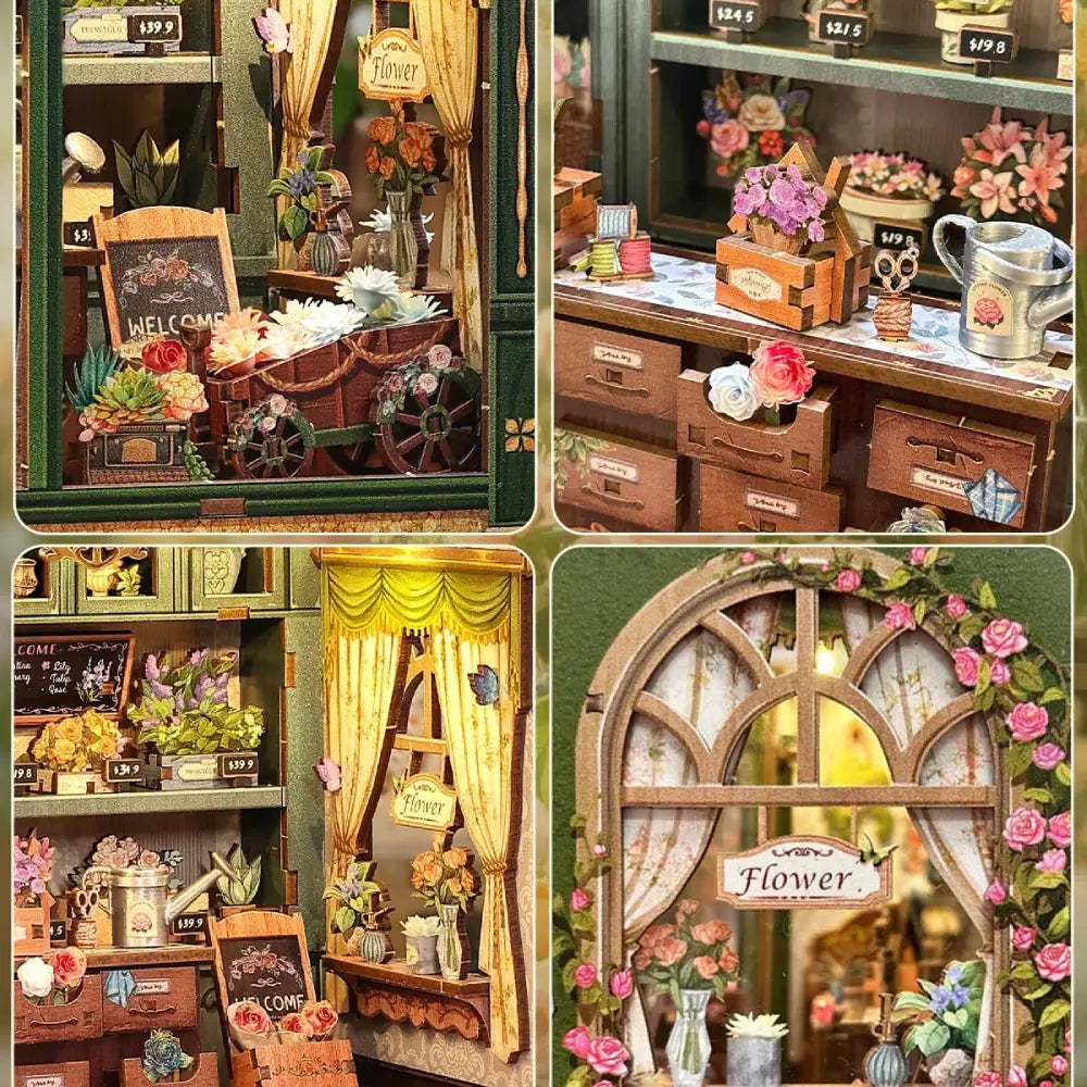 DIY Secret Florist Book Nook Kit