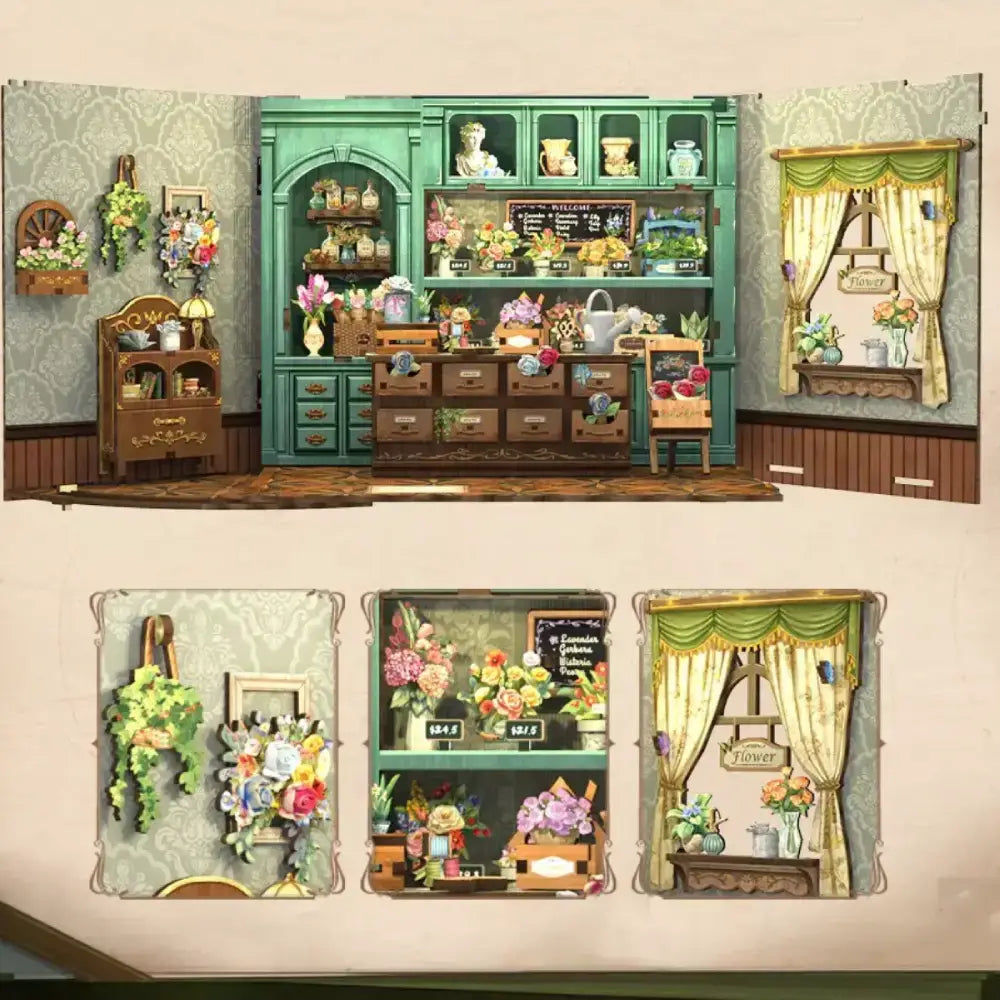 DIY Secret Florist Book Nook Kit