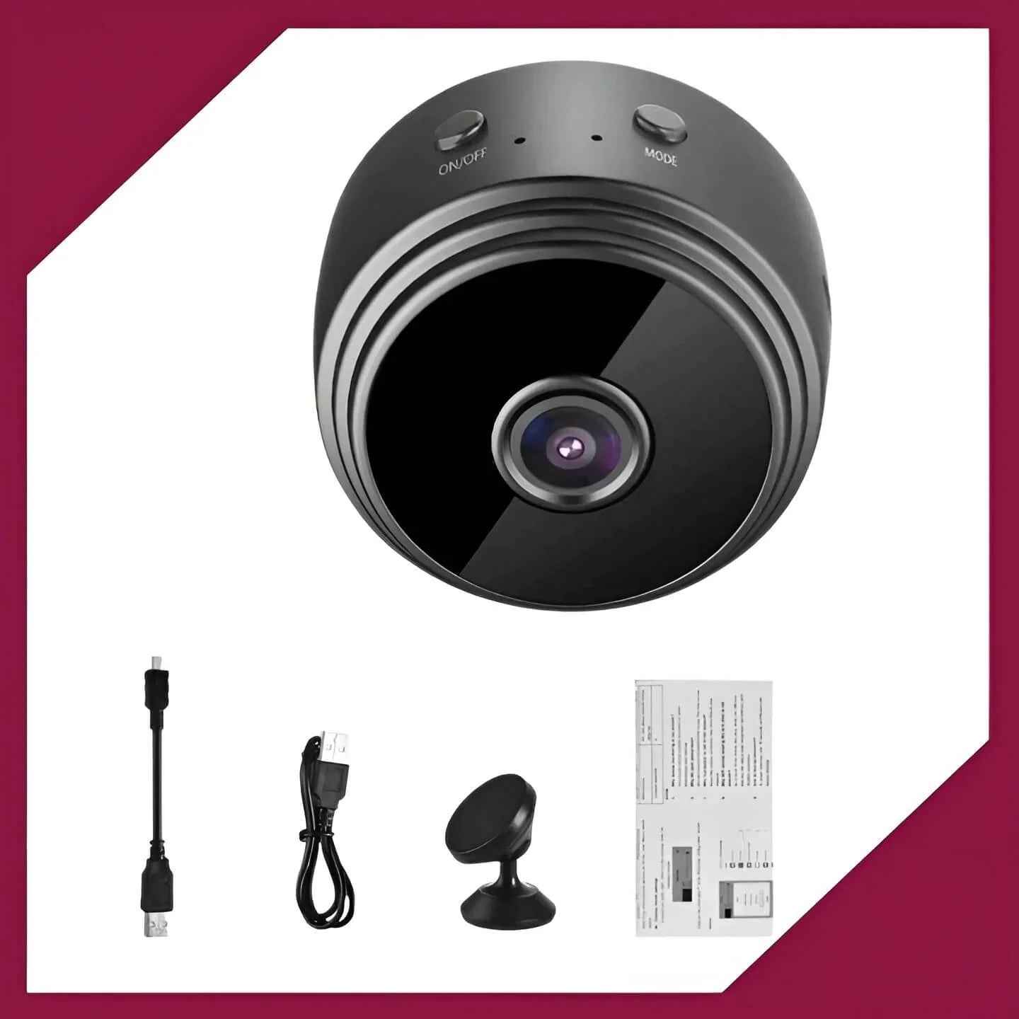 Compact Wireless 1080P HD Surveillance Camera