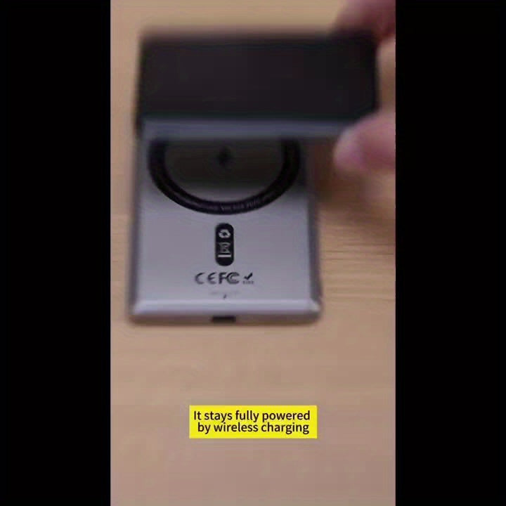 Rechargeable Theft-Proof Tracking Card with Wireless Charging