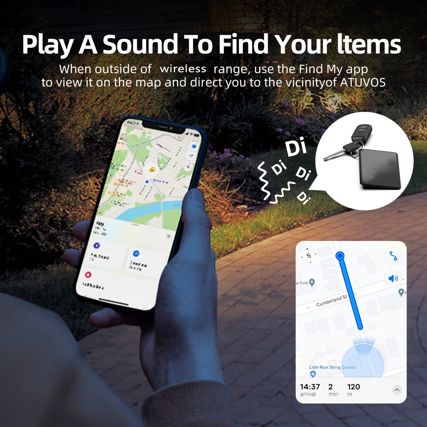 Rechargeable Theft-Proof Tracking Card with Wireless Charging