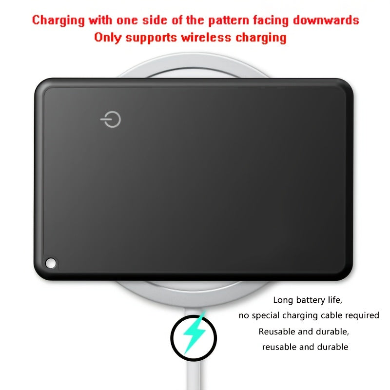 Rechargeable Theft-Proof Tracking Card with Wireless Charging