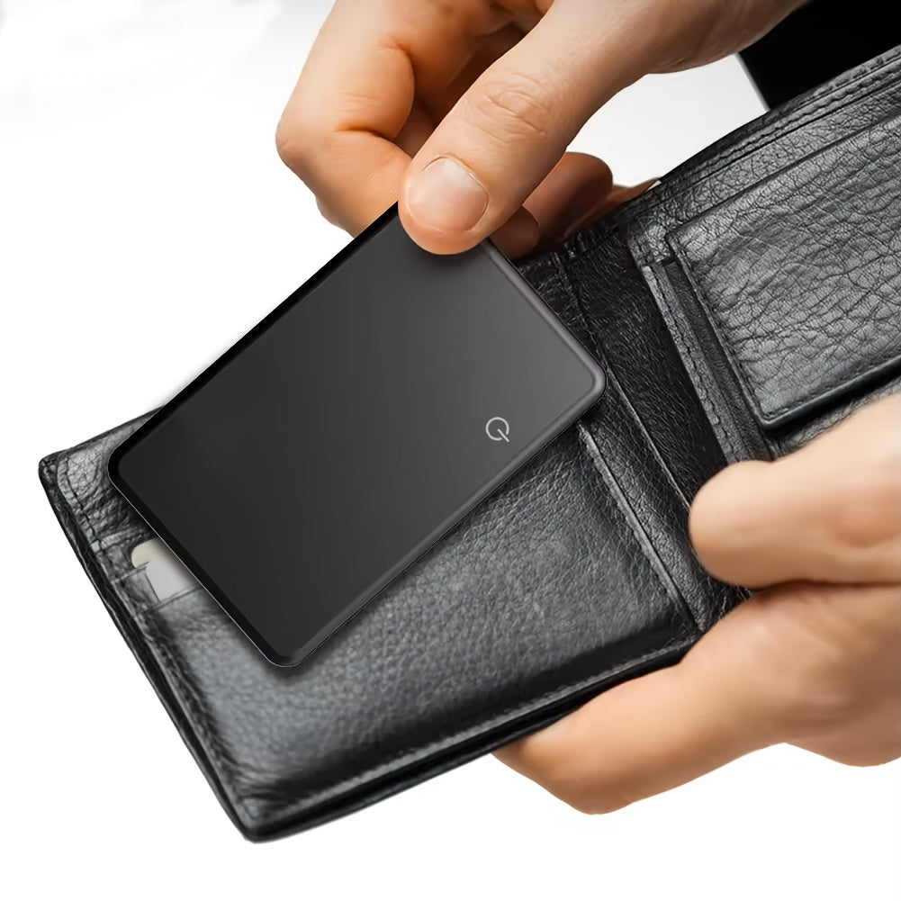 Rechargeable Theft-Proof Tracking Card with Wireless Charging