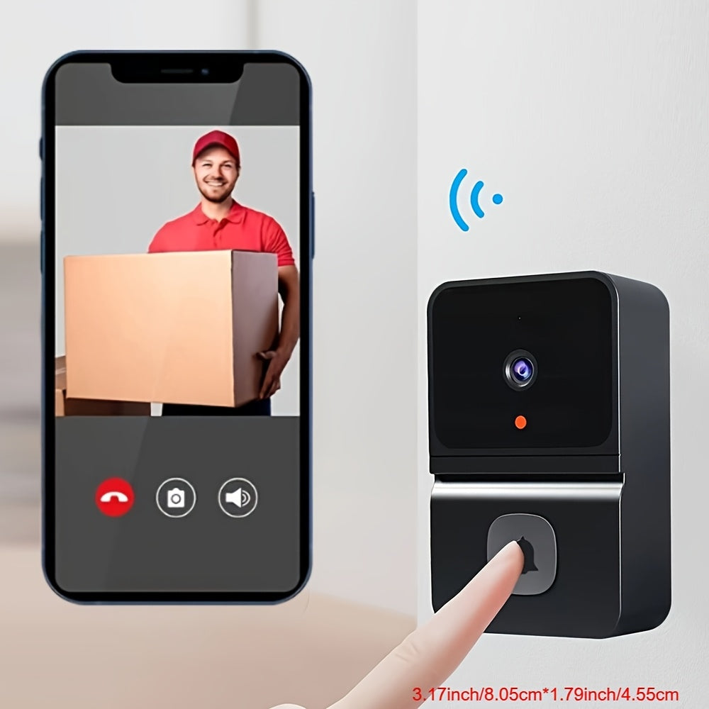 Wireless Doorbell Camera with Night Vision and Rechargeable Battery
