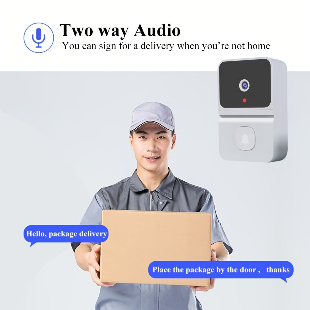 Wireless Doorbell Camera with Night Vision and Rechargeable Battery