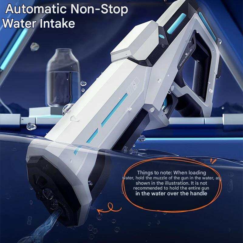 Automatic Rechargeable Water Gun with Large 1L Tank