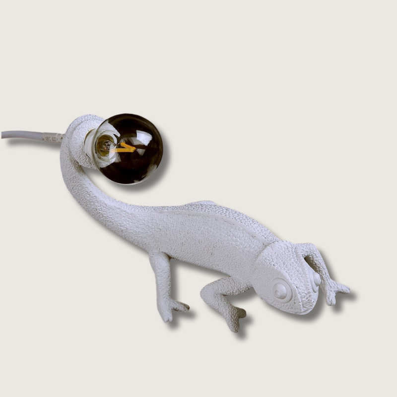Resin Lizard Table Lamp with LED Light