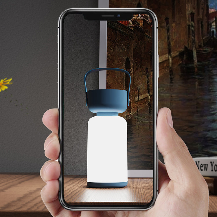 Waterproof Portable LED Table Lamp - Modern Cylindrical Design
