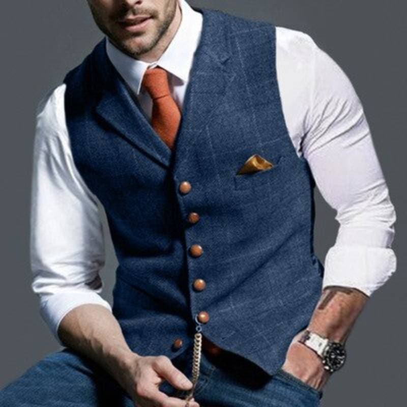Lightweight Check Vest for Everyday Wear
