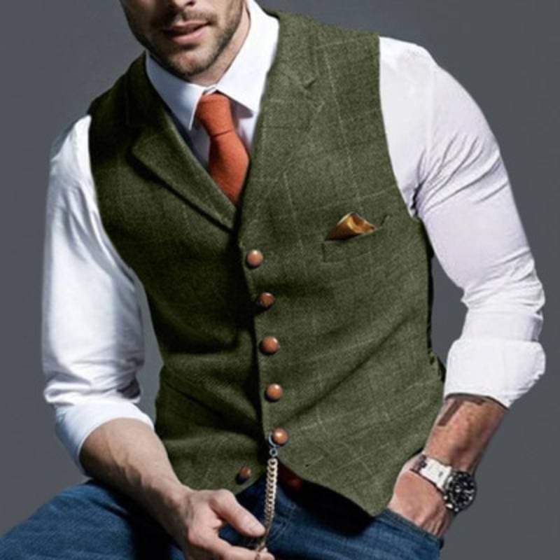 Lightweight Check Vest for Everyday Wear