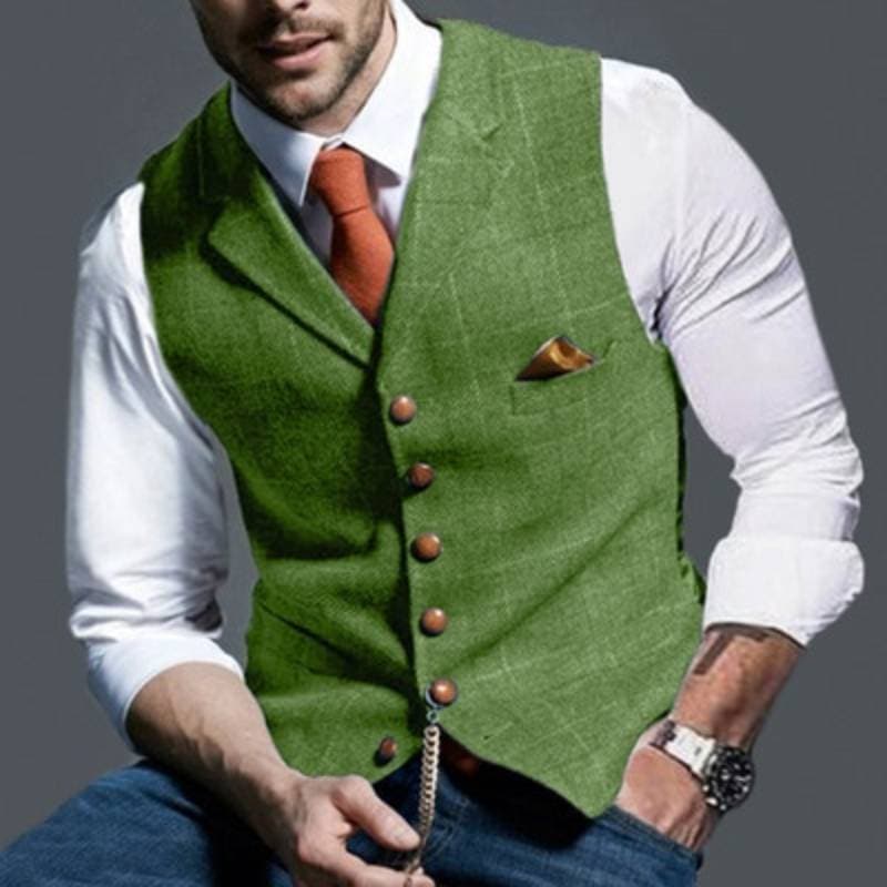 Lightweight Check Vest for Everyday Wear
