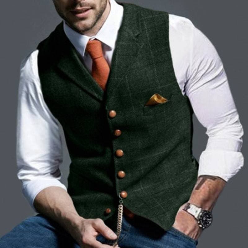Lightweight Check Vest for Everyday Wear