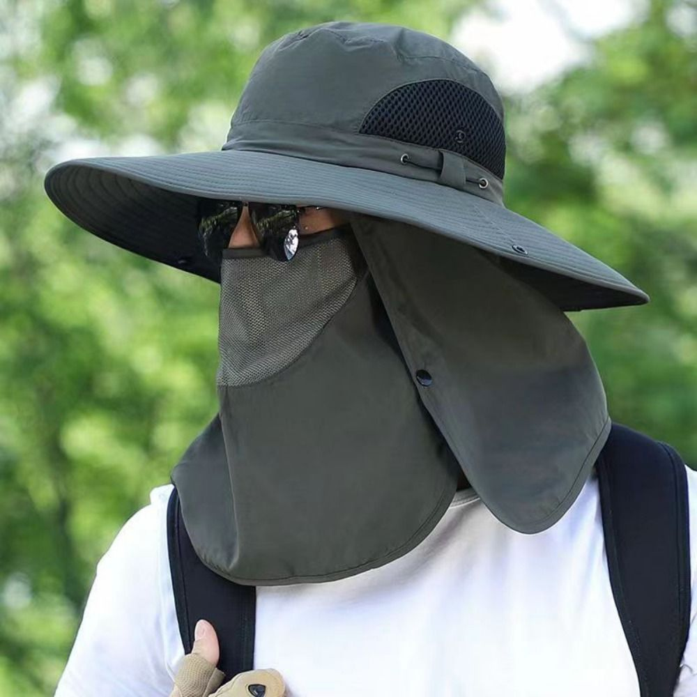 Lightweight Wide Brim Sun Hat with Adjustable Fit
