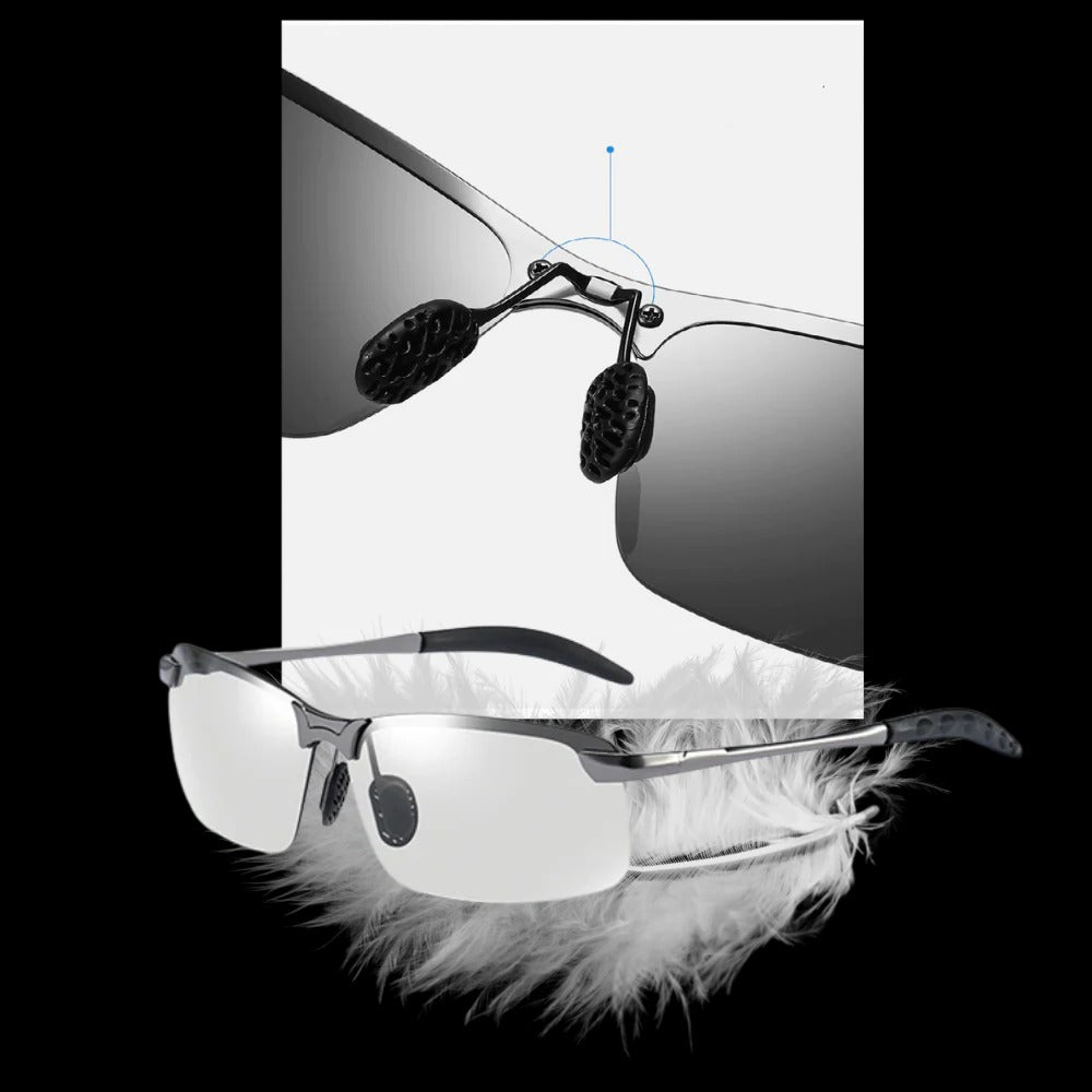 Photochromic UV Sunglasses for Men with Polarized Lenses
