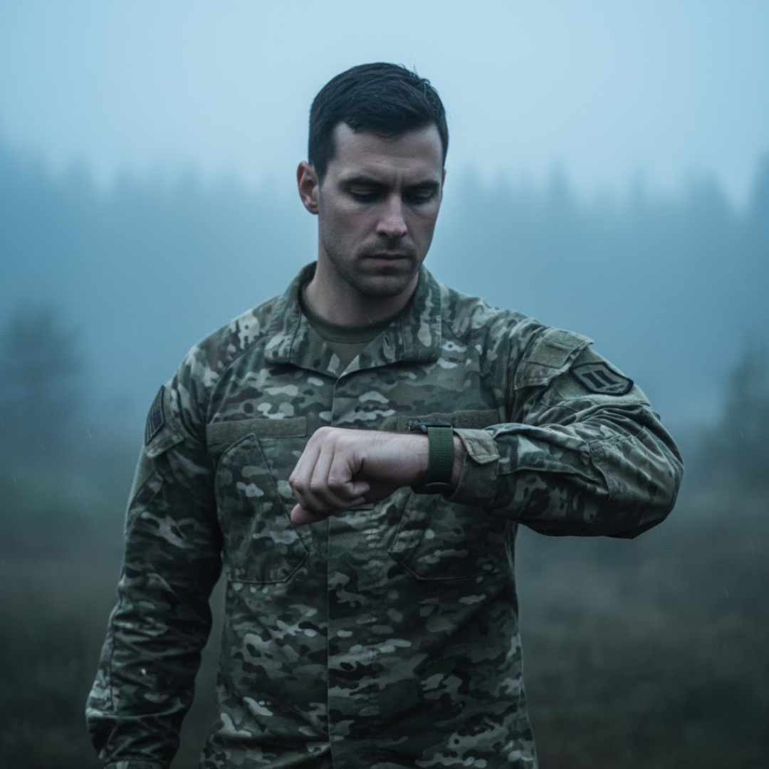 Luminous Military Adventure Watch with Waterproof Design