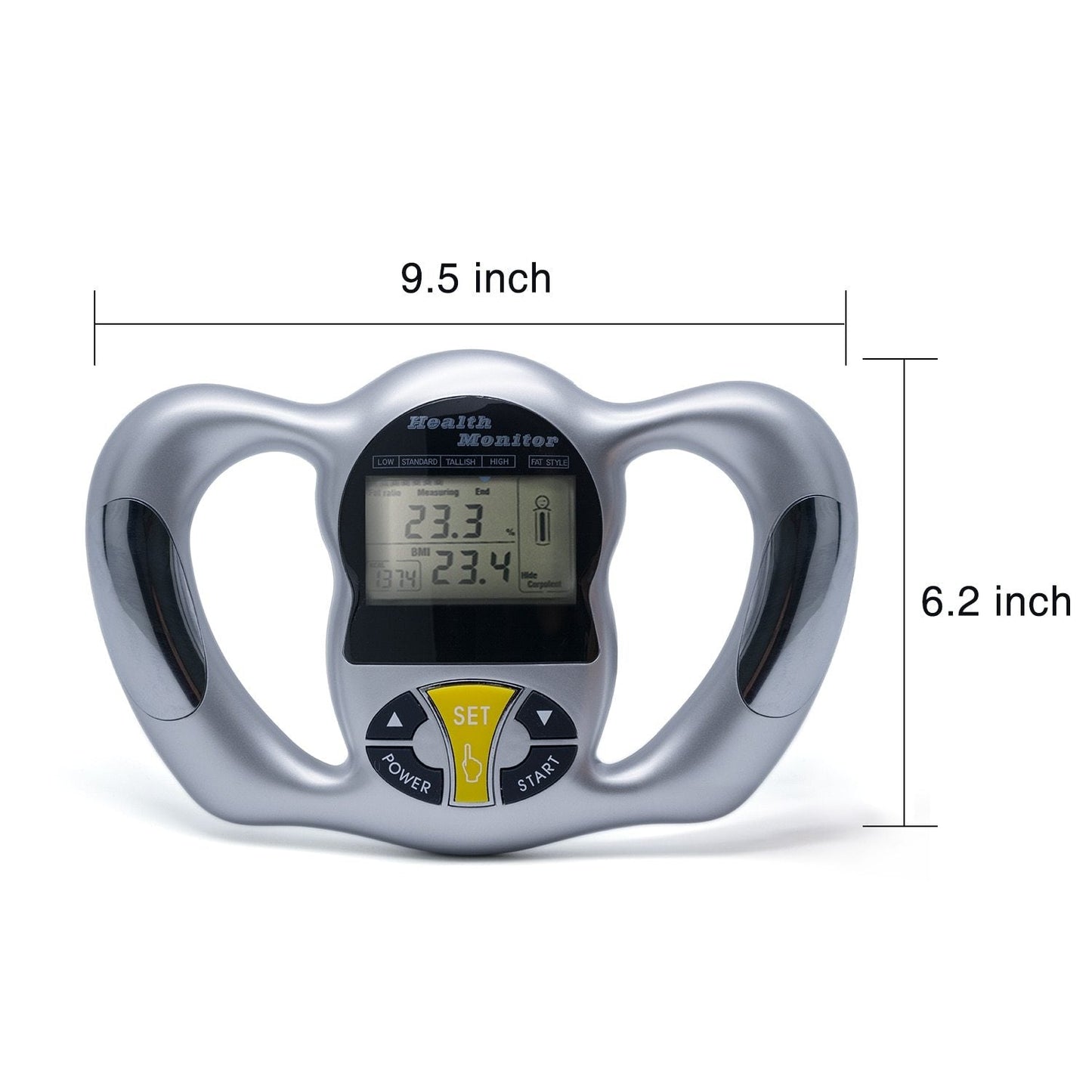 Handheld Body Fat and BMI Analyzer with LCD Display