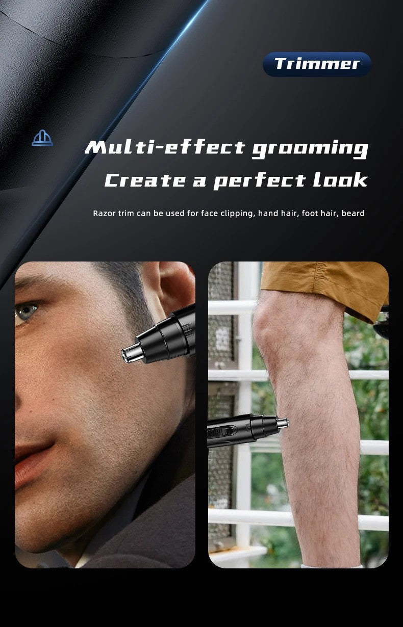 Stainless Steel Rechargeable Nose and Ear Hair Trimmer