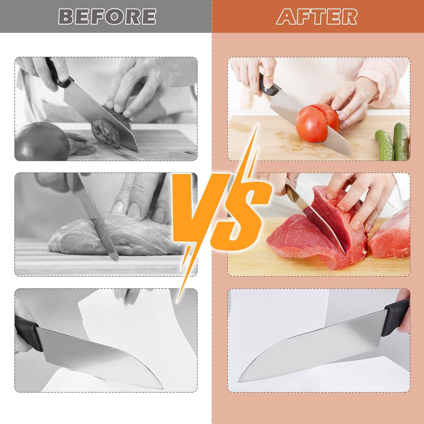 Manual Diamond Knife Sharpener with Wooden Base and Adjustable Angle Support