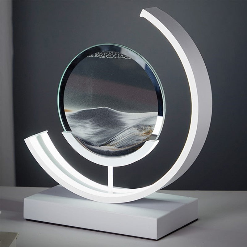 Sand Table Lamp with Soothing Sand Flow for Relaxation