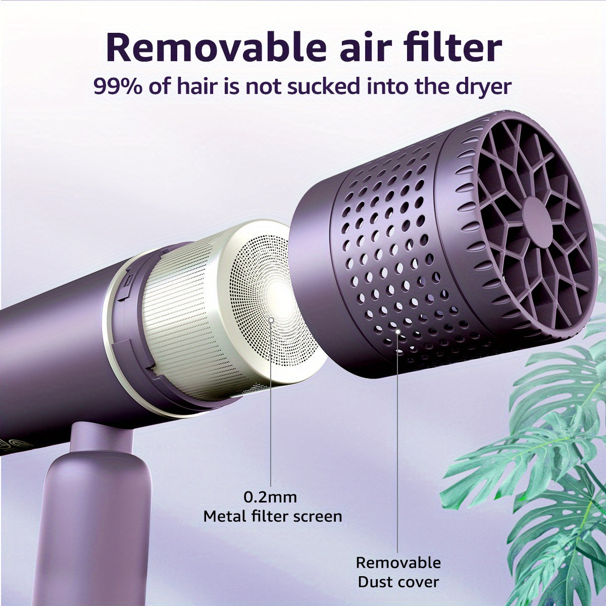 Fast-Drying Foldable Hair Dryer with Negative Ion Technology