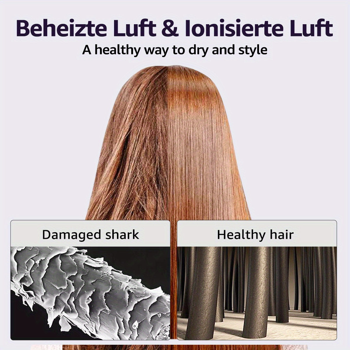 Fast-Drying Foldable Hair Dryer with Negative Ion Technology