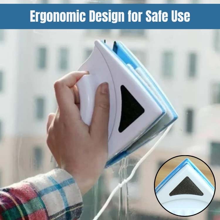 Dual-Sided Magnetic Window Cleaner for Double Glazed Glass