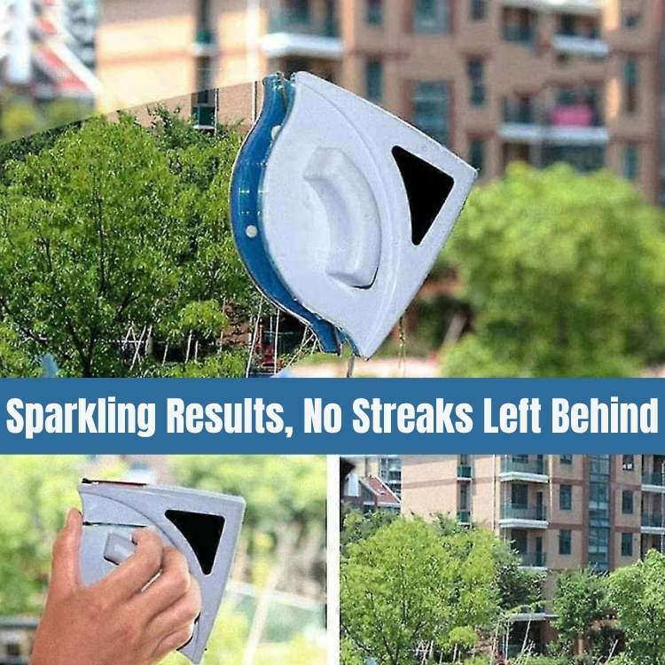 Dual-Sided Magnetic Window Cleaner for Double Glazed Glass