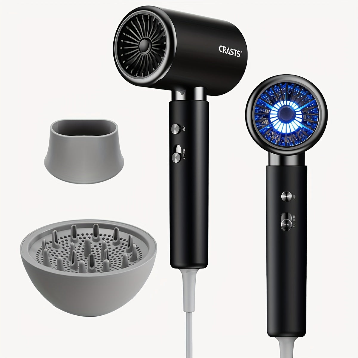2200W Professional Hair Dryer with Concentrator Nozzle