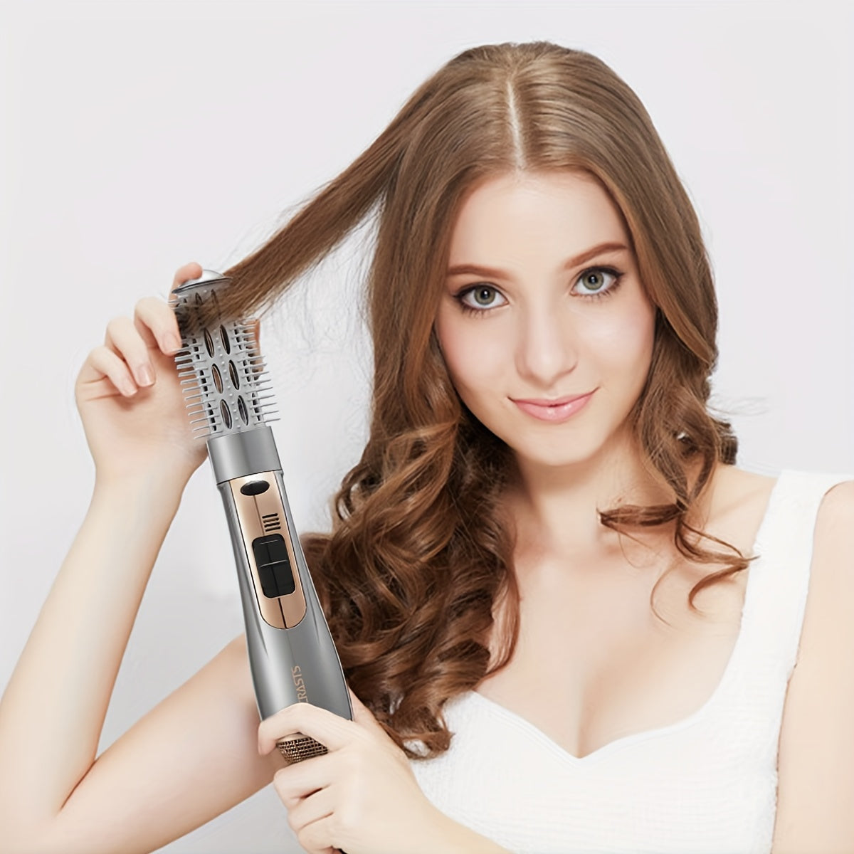 800W Mains Powered Hair Dryer Brush for Even Styling