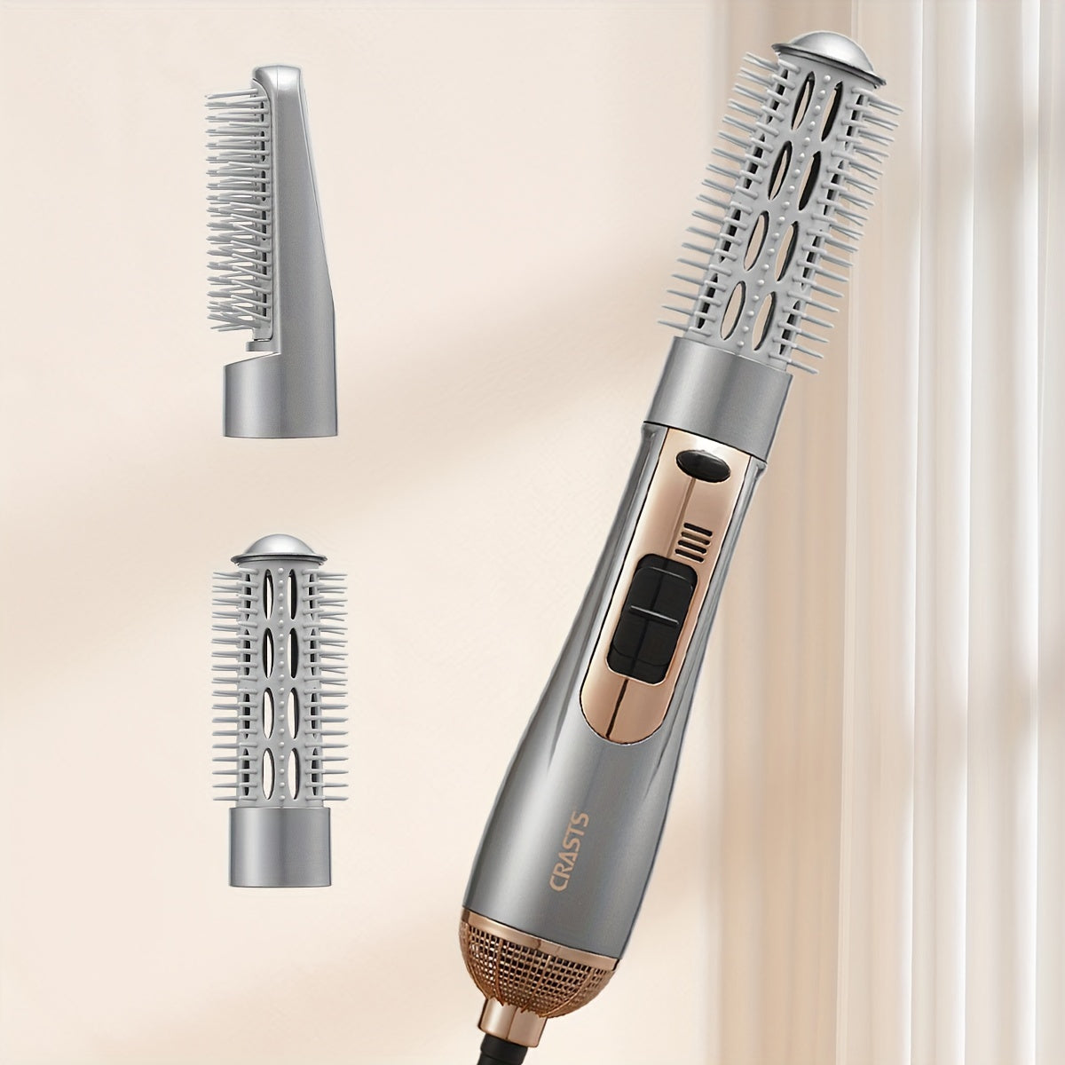 800W Mains Powered Hair Dryer Brush for Even Styling