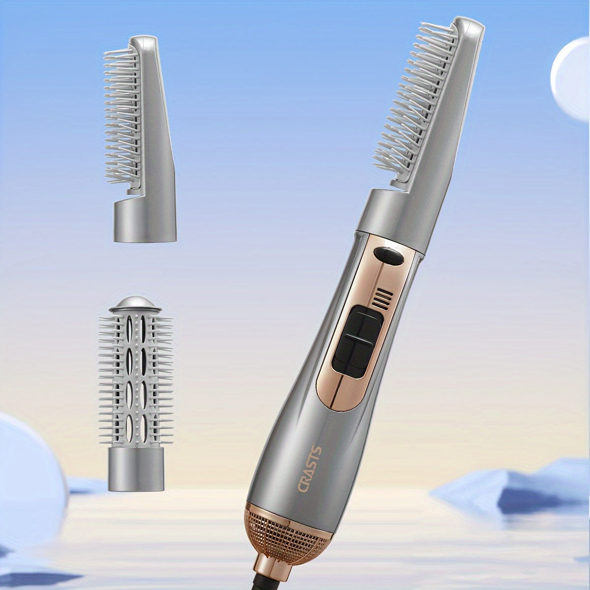 800W Mains Powered Hair Dryer Brush for Even Styling
