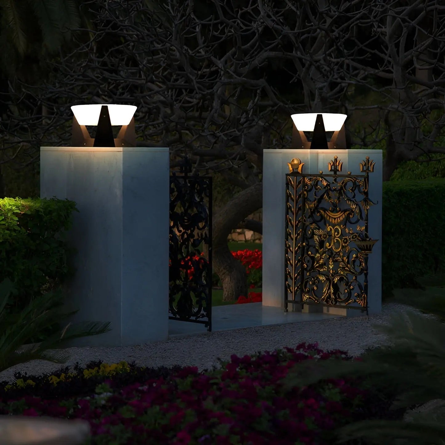 Solar Japanese Garden Lamp - Eco-Friendly Outdoor Lighting