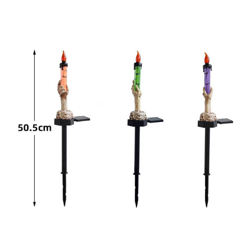 Solar Halloween Ghost Hand Candle Stake Light