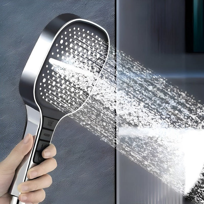 7-Stage High-Pressure Showerhead with Adjustable Spray Settings