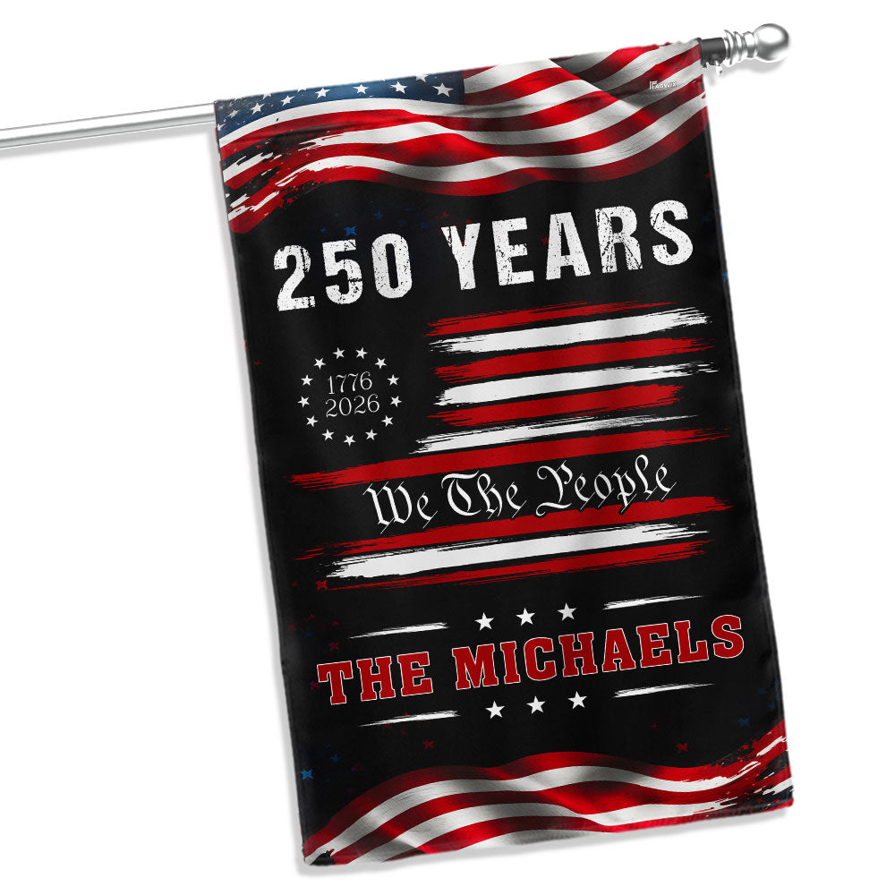 Personalized 250-Year Semiquincentennial American Flag Decor