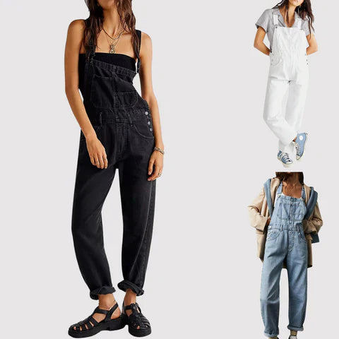 Loose Fit Elegant Summer Jumpsuit with Pockets