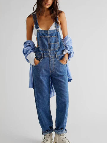 Loose Fit Elegant Summer Jumpsuit with Pockets