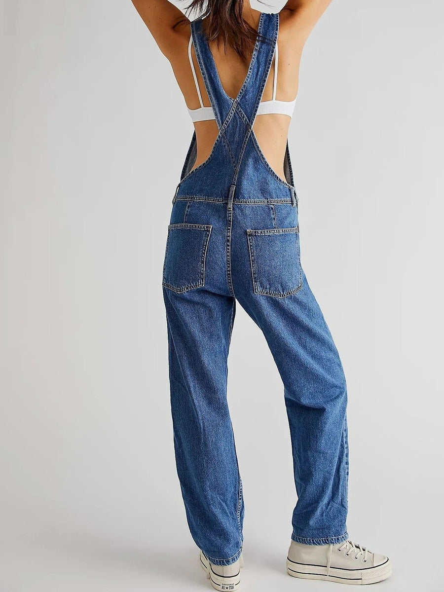 Loose Fit Elegant Summer Jumpsuit with Pockets