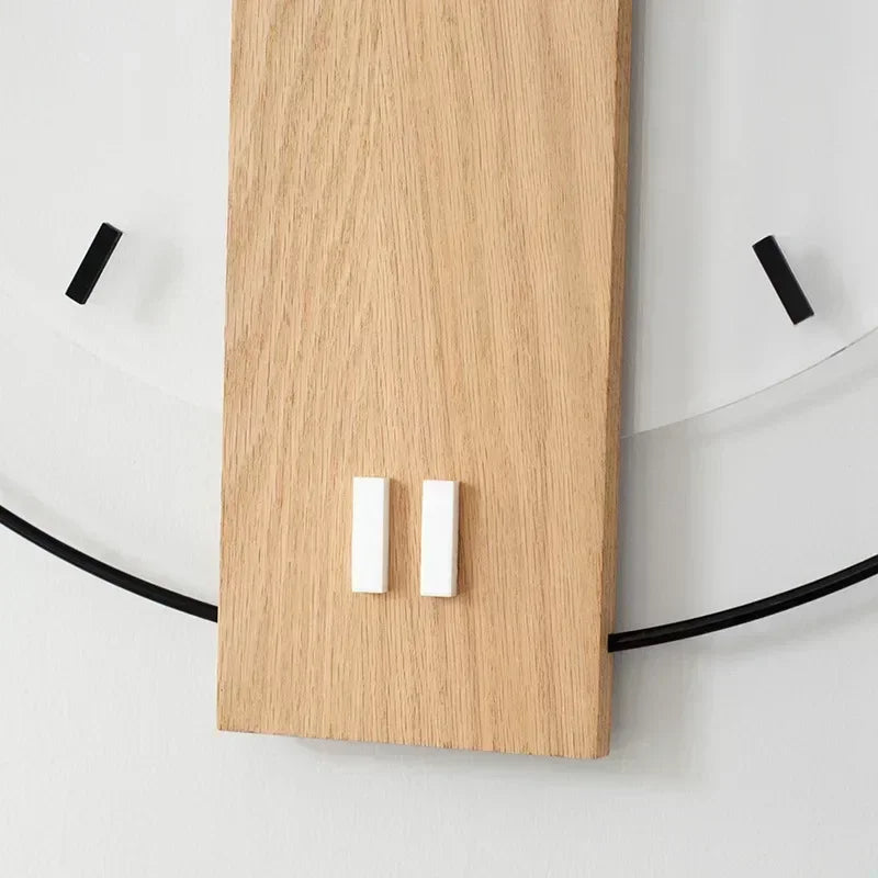 Silent Oak Wall Clock - Minimalist Silent Design