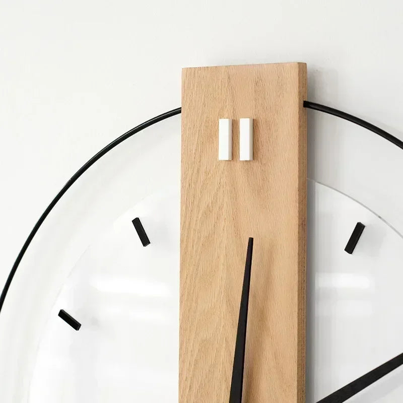 Silent Oak Wall Clock - Minimalist Silent Design
